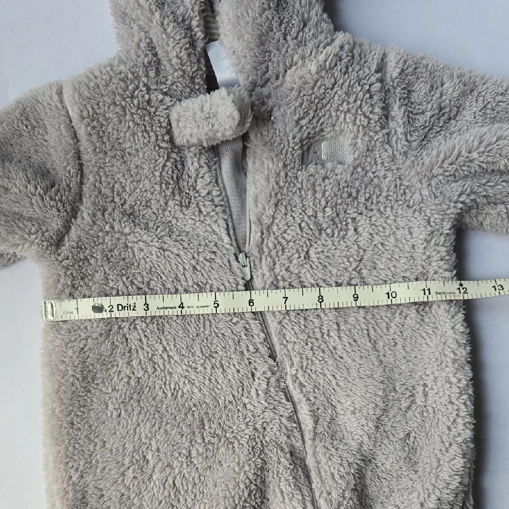 Carter's 6mo Fuzzy Gray Elephant Fleece Bunting One Piece